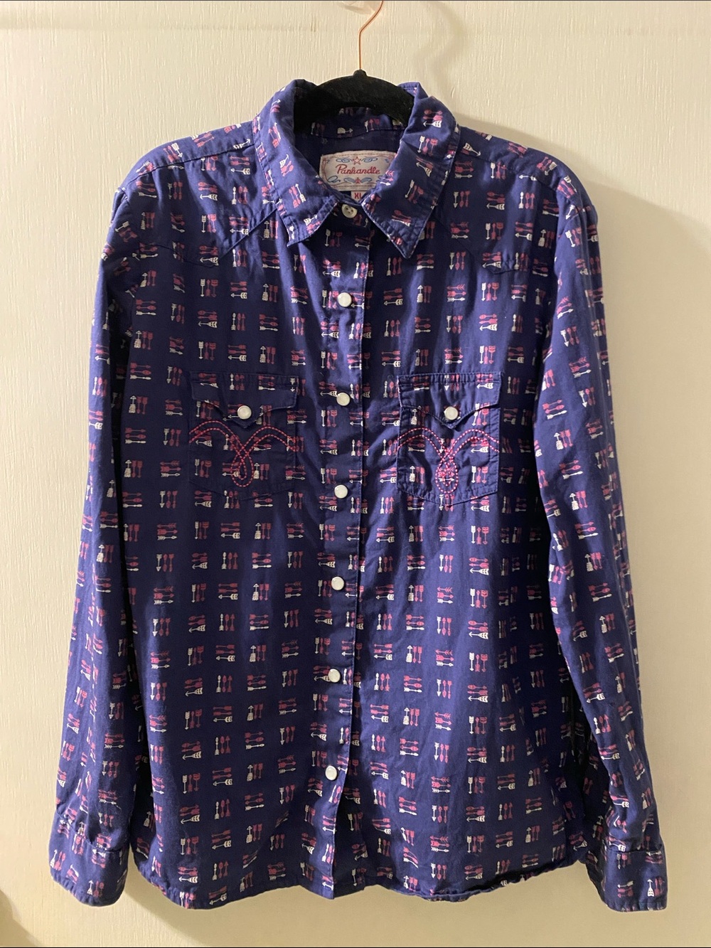 Panhandle Slim brand girls pearl snap western shirt